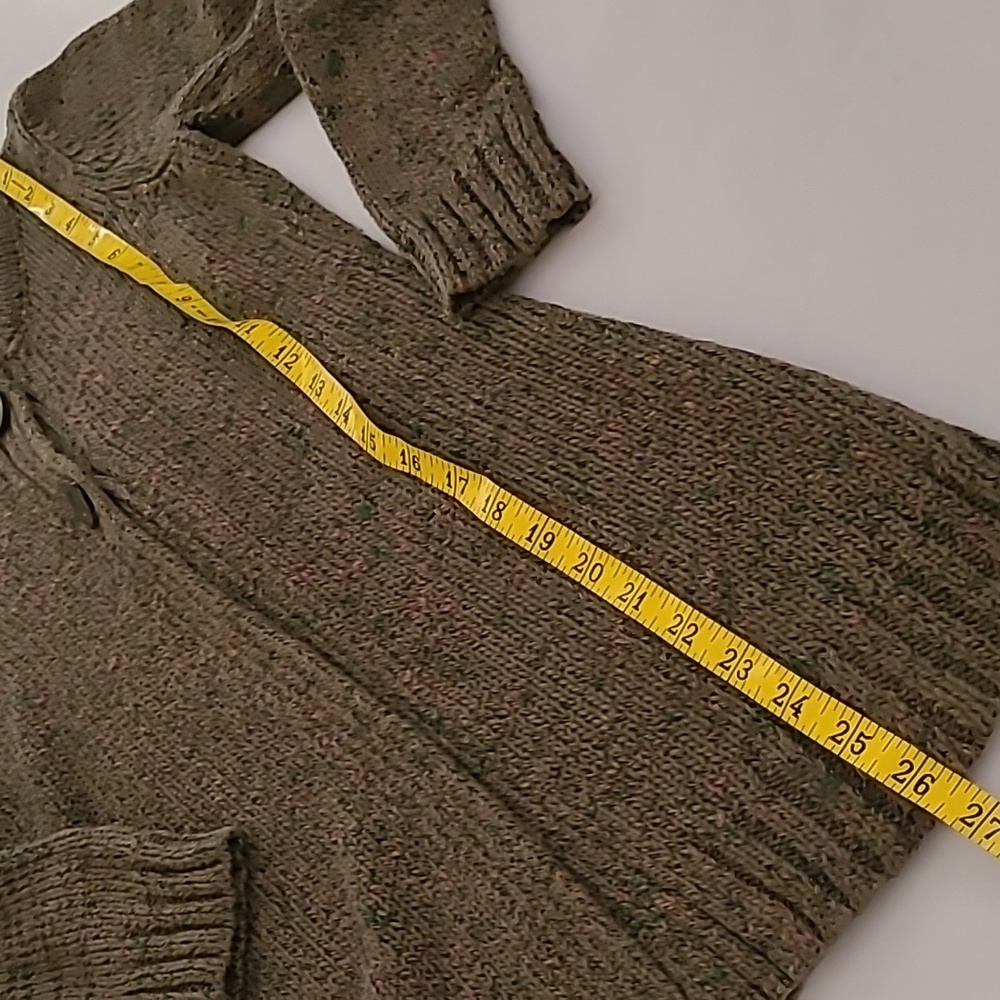 Liz Claiborne Olive Green Speckled Cardigan Tunic - Picture 9 of 16